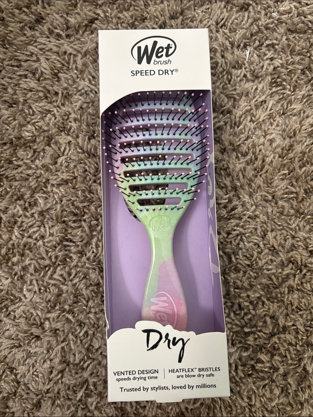 Wet Brush Speed Dry Vent Brush - Pastel Green/Pink